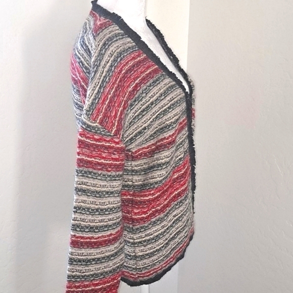 [H & M]  Stripped Open Front Cardigan Size Medium NWOT - Picture 9 of 12